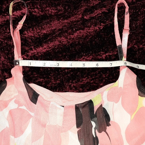 3/$15 NY&CO Spaghetti strap Floral print Top - Picture 4 of 11